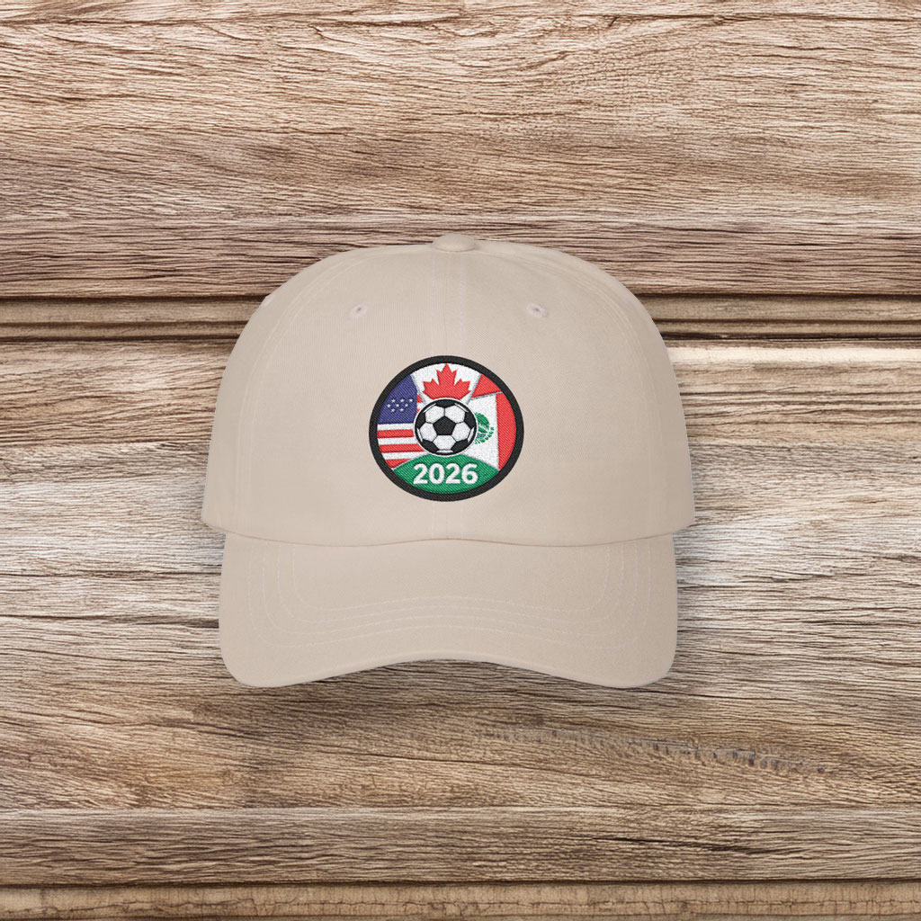 2026 International Soccer Cup USA Mexico Canada Dad Cap