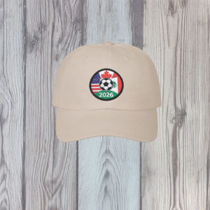 2026 International Soccer Cup USA Mexico Canada Dad Cap