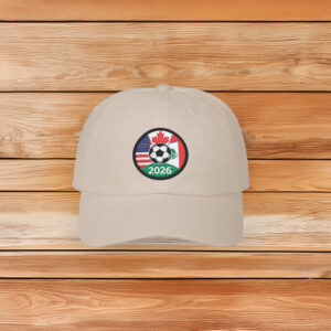 2026 International Soccer Cup USA Mexico Canada Dad Cap