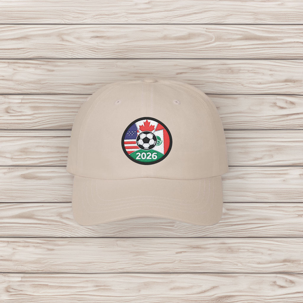 2026 International Soccer Cup USA Mexico Canada Dad Cap