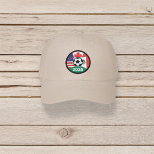 2026 International Soccer Cup USA Mexico Canada Dad Cap