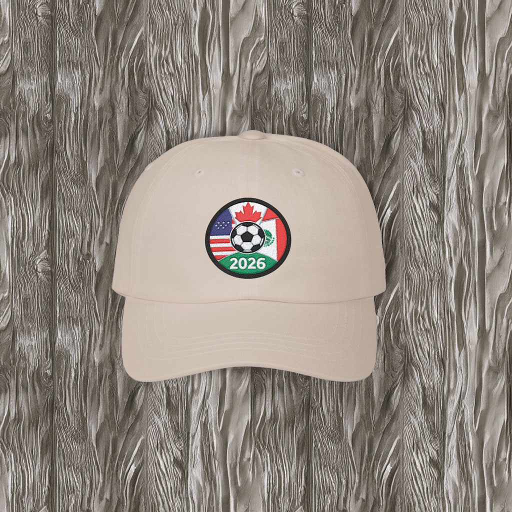 2026 International Soccer Cup USA Mexico Canada Dad Cap