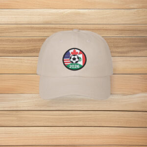 2026 International Soccer Cup USA Mexico Canada Dad Cap