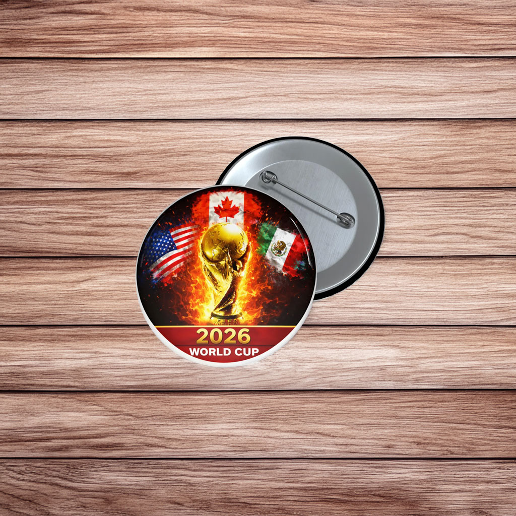 2026 World Cup Pin Buttons