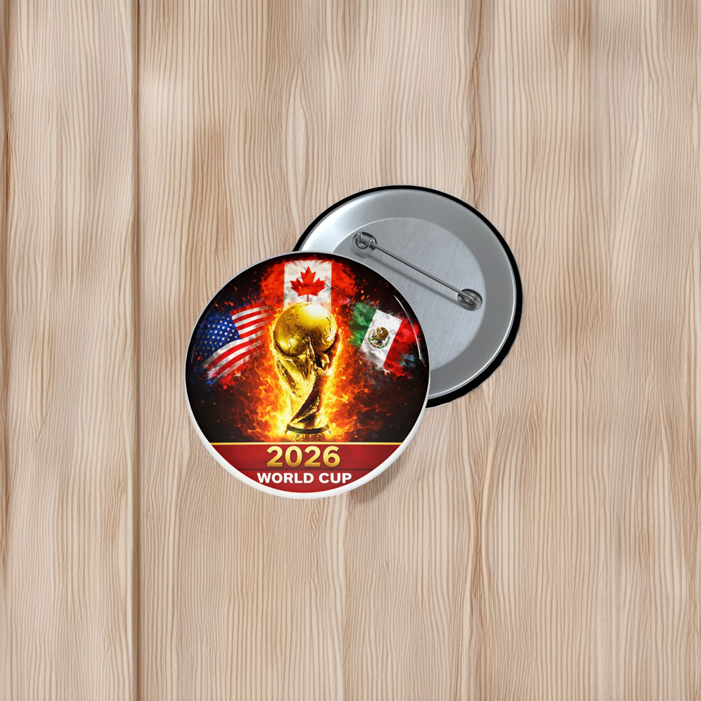 2026 World Cup Pin Buttons