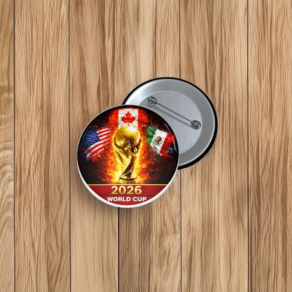 2026 World Cup Pin Buttons
