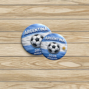 Argentina World Cup Pin Buttons