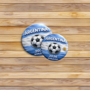 Argentina World Cup Pin Buttons