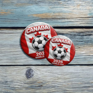 Canada World Cup 2026 Soccer Pin Button