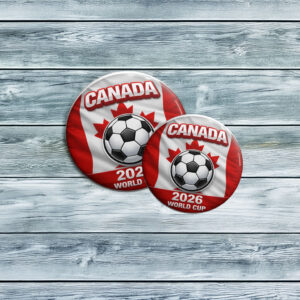 Canada World Cup 2026 Soccer Pin Button