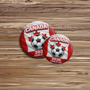 Canada World Cup 2026 Soccer Pin Button