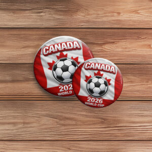Canada World Cup 2026 Soccer Pin Button
