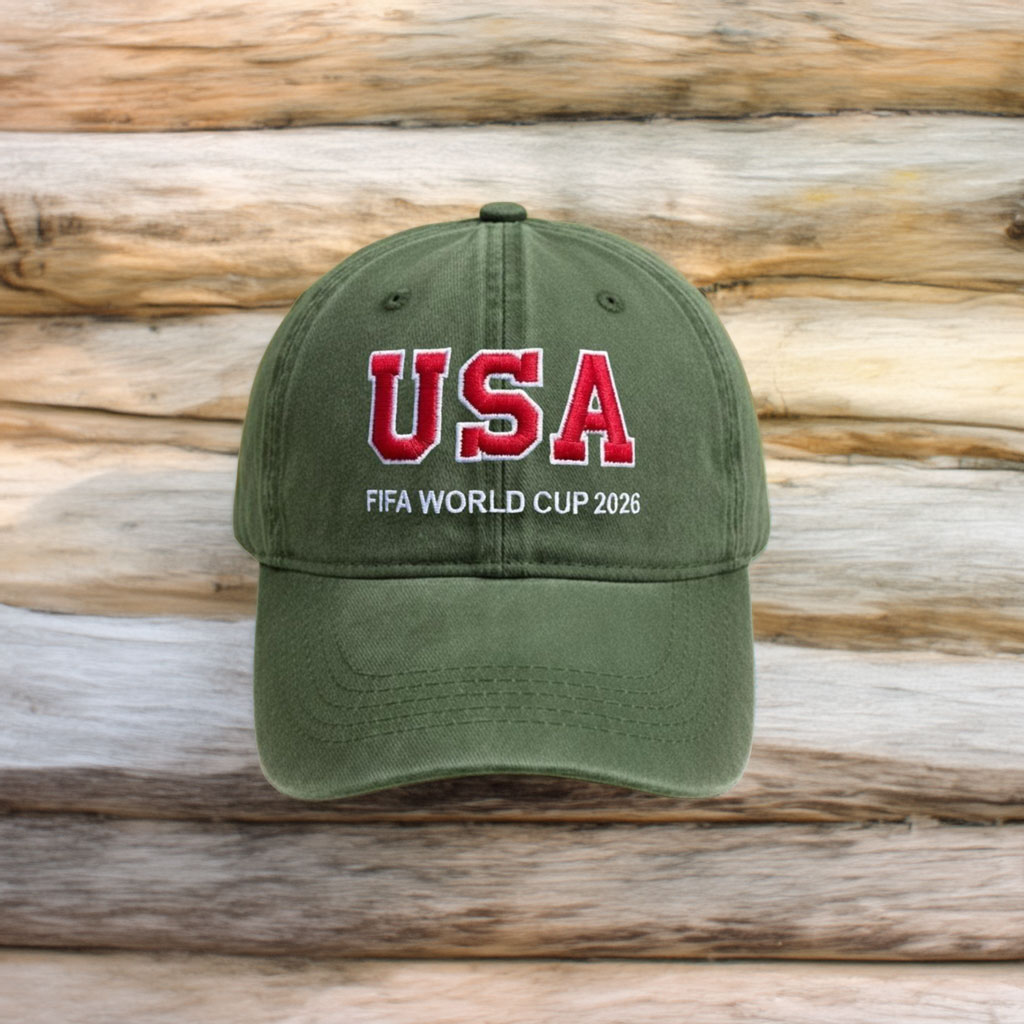 Embroidered Soccer Fan Baseball Cap