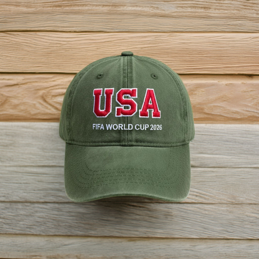 Embroidered Soccer Fan Baseball Cap