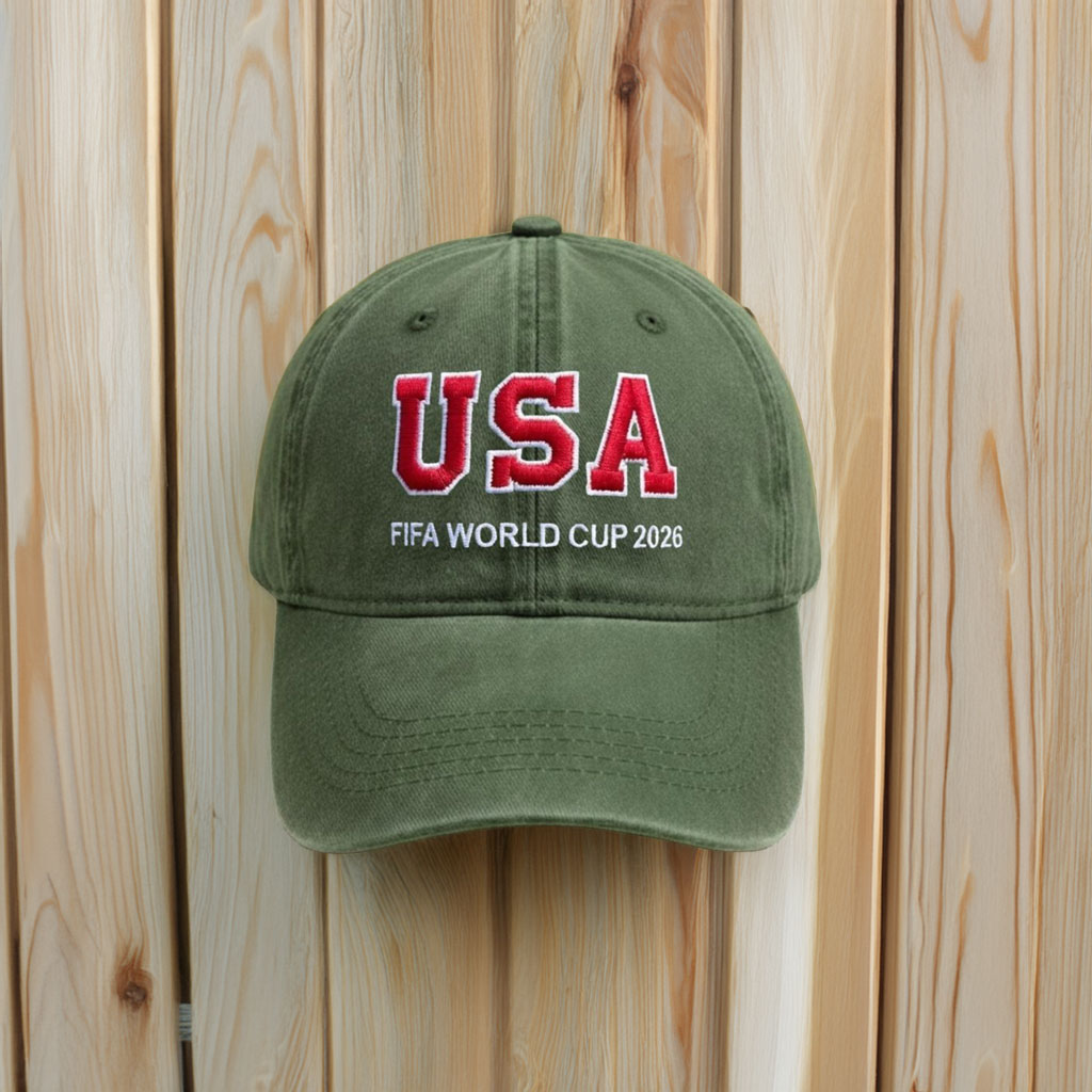 Embroidered Soccer Fan Baseball Cap