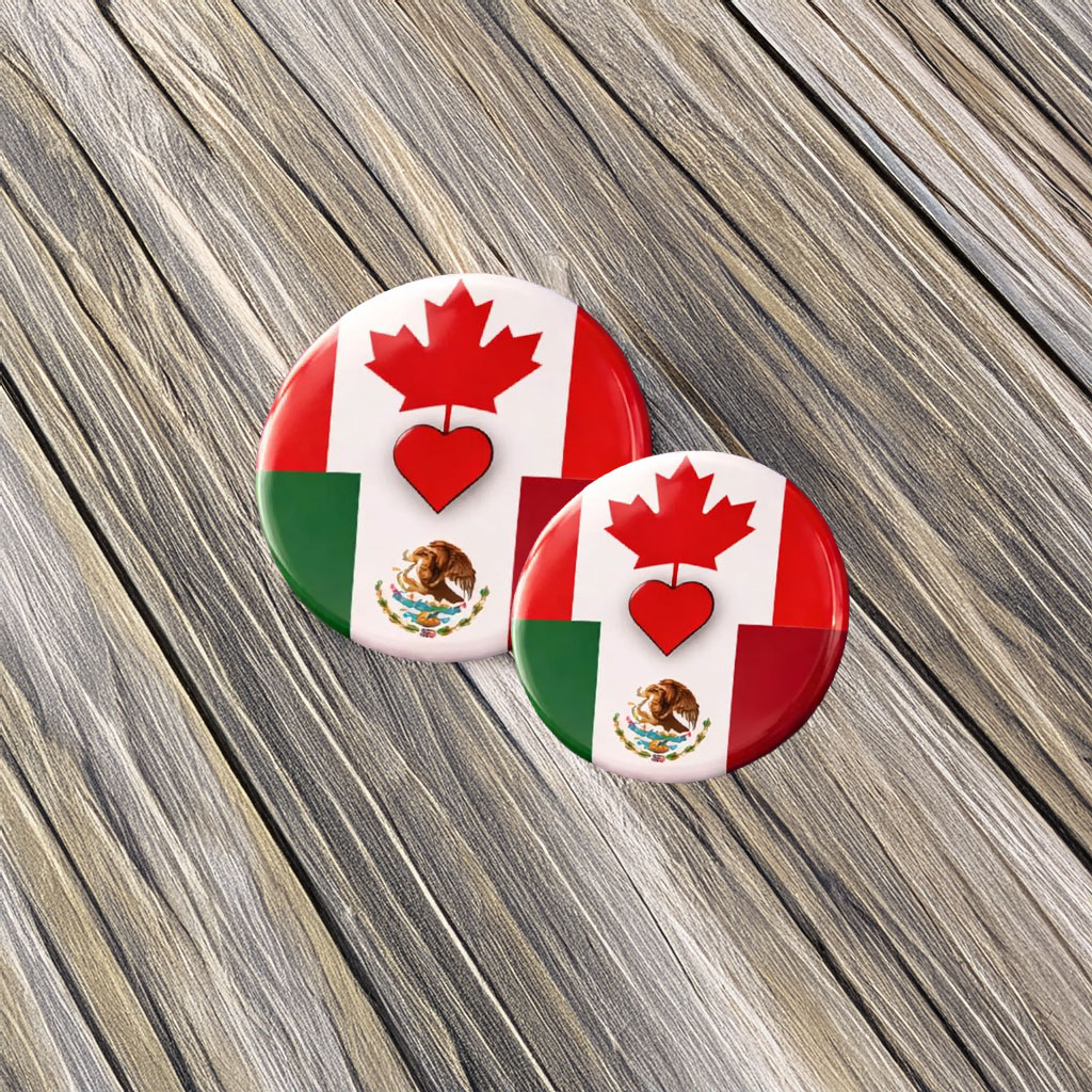 Flag Pin Button – World Cup 2026