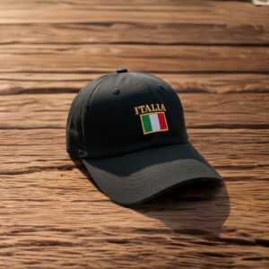 Italia Flag Embroidered Hat
