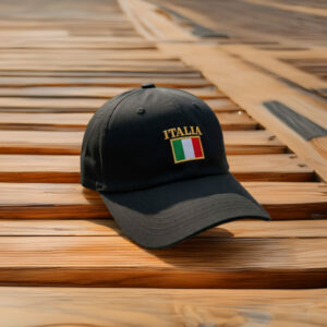 Italia Flag Embroidered Hat