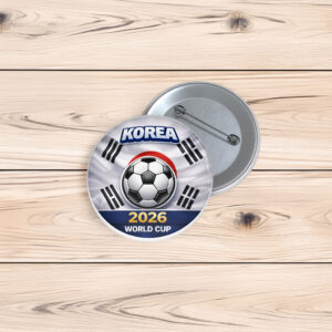 Korea World Cup 2026 Pin Buttons