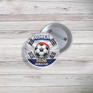 Korea World Cup 2026 Pin Buttons