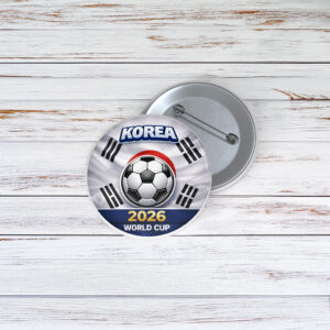 Korea World Cup 2026 Pin Buttons