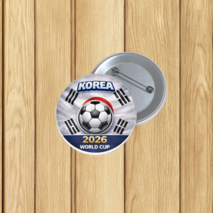 Korea World Cup 2026 Pin Buttons