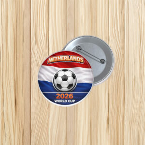 Netherlands World Cup 2026 Pin Button