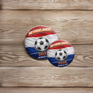 Netherlands World Cup 2026 Pin Button