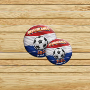 Netherlands World Cup 2026 Pin Button