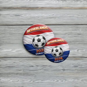 Netherlands World Cup 2026 Pin Button