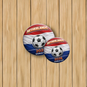 Netherlands World Cup 2026 Pin Button