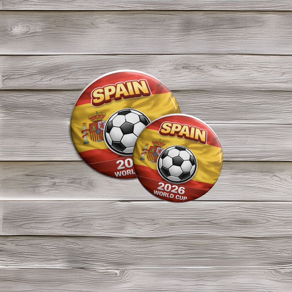 Spain World Cup Pin Buttons