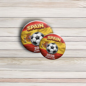 Spain World Cup Pin Buttons