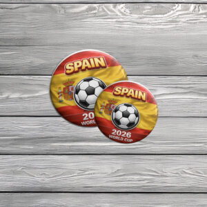 Spain World Cup Pin Buttons