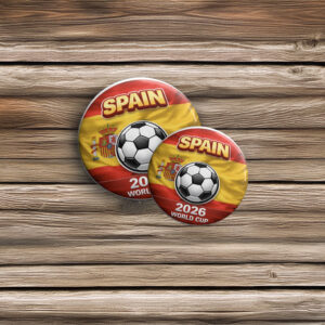Spain World Cup Pin Buttons