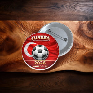 Turkey 2026 World Cup Pin Button