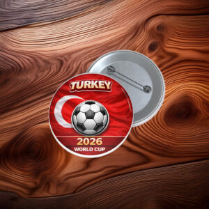 Turkey 2026 World Cup Pin Button