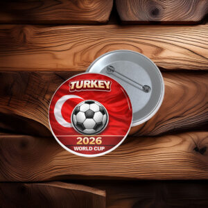 Turkey 2026 World Cup Pin Button
