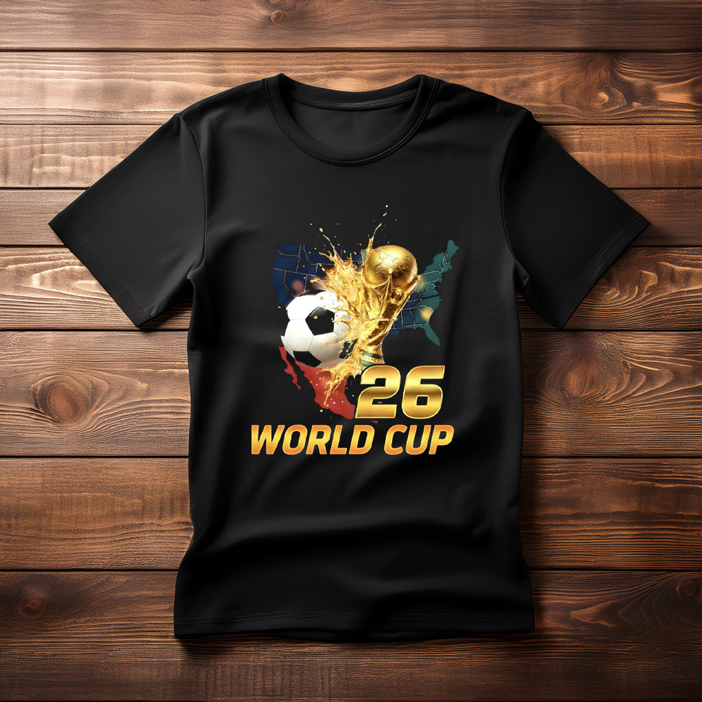 USA Canada Mexico Soccer Fan Tee