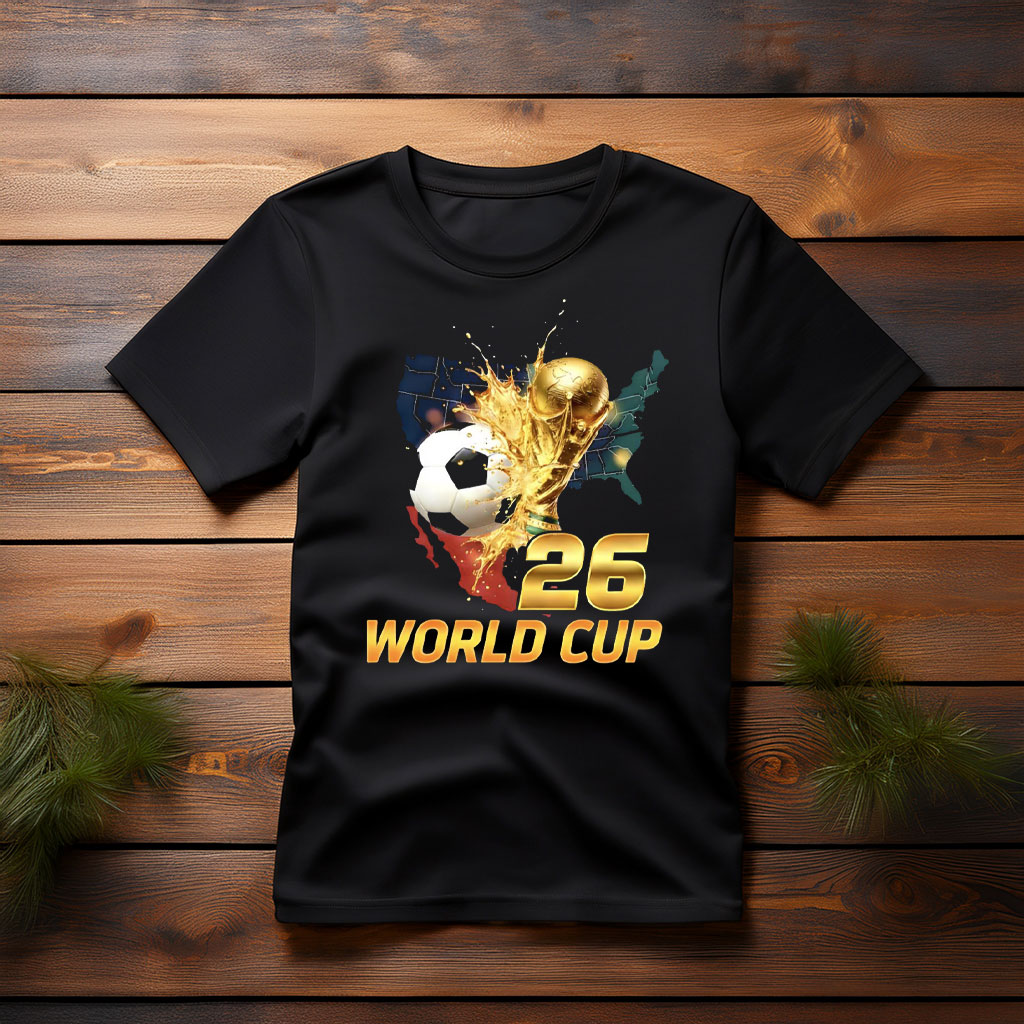 USA Canada Mexico Soccer Fan Tee