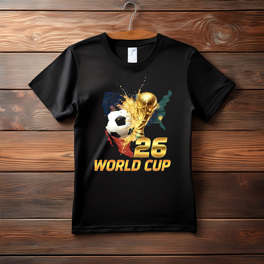 USA Canada Mexico Soccer Fan Tee