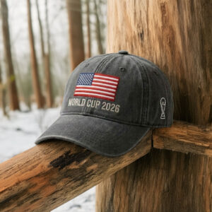 USA Flag World Cup 2026 Embroidered Hat