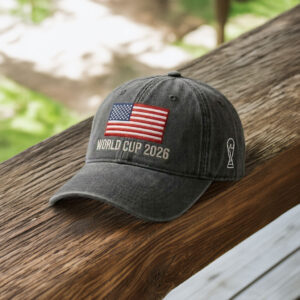 USA Flag World Cup 2026 Embroidered Hat