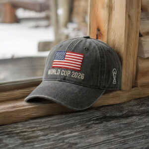 USA Flag World Cup 2026 Embroidered Hat