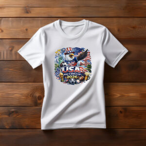 USA Patriotic Eagle Soccer Shirt