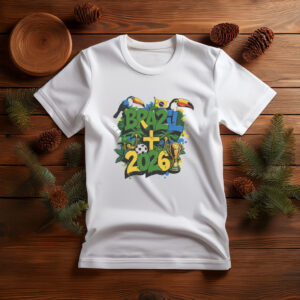 World Cup 2026 Brazil Football Fan Shirt