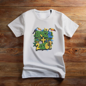 World Cup 2026 Brazil Football Fan Shirt